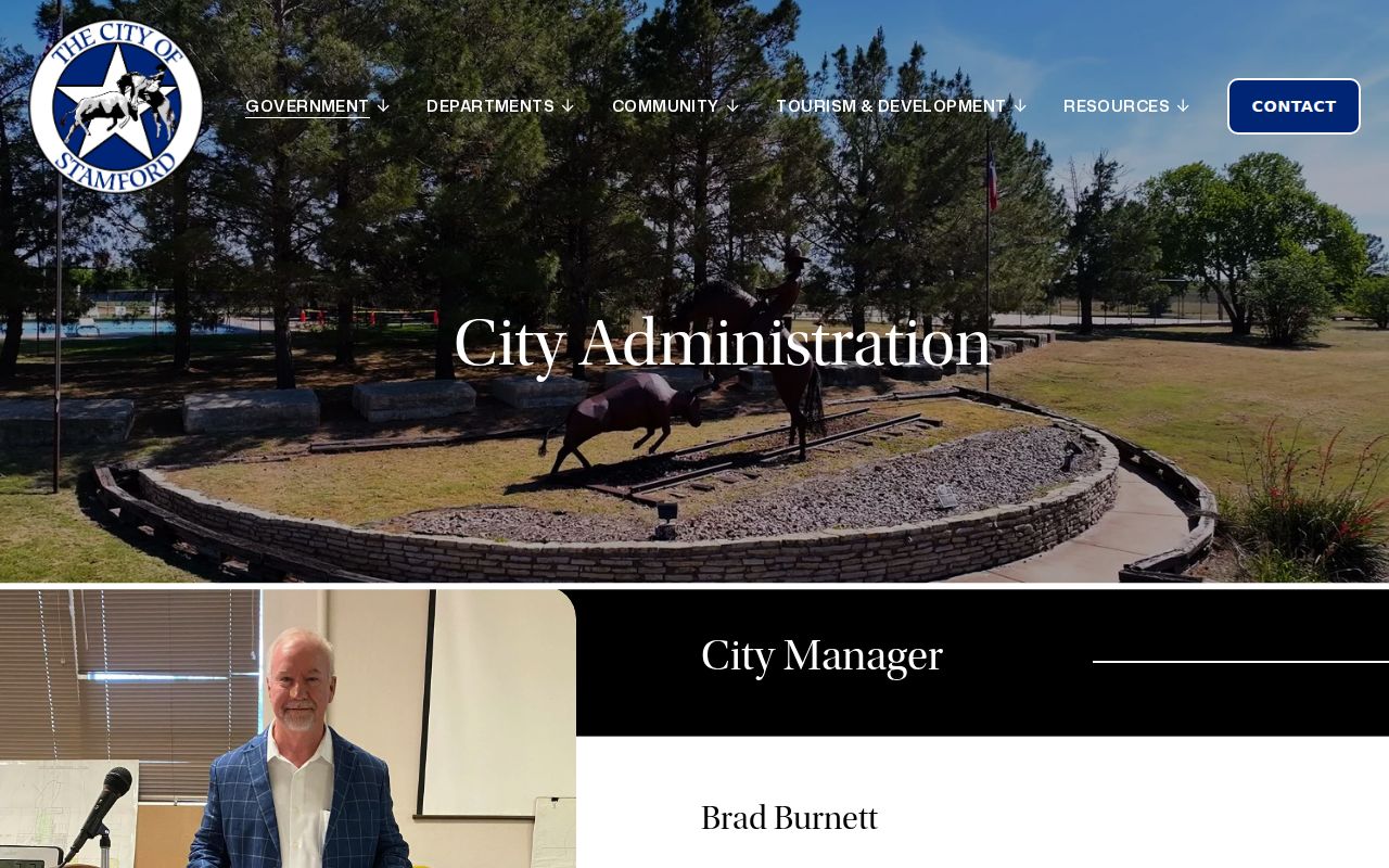 Stamford warrant records context, city administration contact and city hall hours