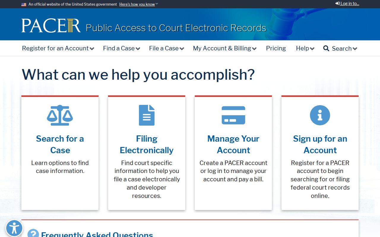 Jones County federal warrant routing, generic PACER case search interface